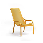 Nardi Net Lounge Mustard Polypropylene Stackable Armchair