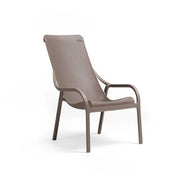 Nardi Net Lounge Dove Grey Polypropylene Stackable Armchair