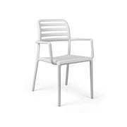 Nardi Costa Chair with Armrests White Polypropylene Stackable