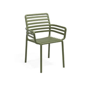 Nardi Doga Armchair Agave Polypropylene Stackable with Armrests