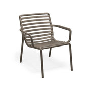 Nardi Doga Relax Chair with Armrests Tobacco Stackable