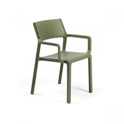 Nardi Trill Chair with Arms Agave Polypropylene Stackable
