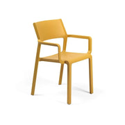Nardi Trill Chair with Arms Mustard Polypropylene Stackable