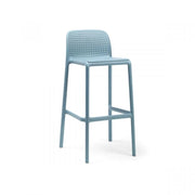 Nardi Lido Stool Sky Blue Polypropylene H76 cm