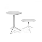 Nardi Step White Polypropylene Table Ø60 Dual Height
