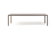 Nardi Tevere Extendable Rectangular Table 100 x 211 / 275 Cm H 76.5 Cm Dove Grey