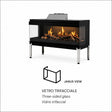 nobis nobis camino elettrico janus 125 senza ventilazione a led 4k fiamma olografica