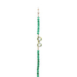 okkia okkia collana bijoux con palline in vetro per occhiali e mascherina colore emerald ean 8056211376047
