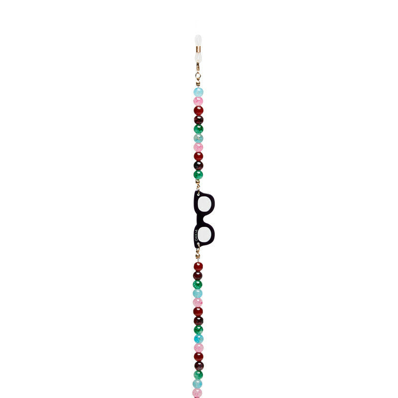okkia okkia collana bijoux con palline in vetro per occhiali e mascherina colore gipsy ean 8056211376061