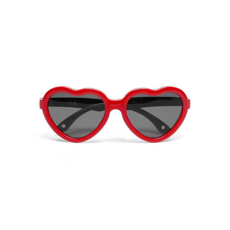 okkia okkia occhiale baby da sole premontato cuore colore black red 6 10 anni ean 8056211375897