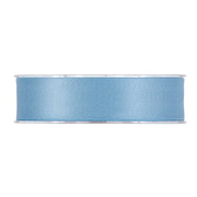 Piovaccari Double Satin Matt Ribbon 25mm 15m Light Blue