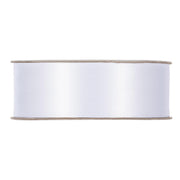 Piovaccari Satin Ribbon 25mm 50mt White Color