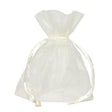 piovaccari piovaccari bustina organza portaconfetti con tirante raso h 12 x 9 cm cream 10 pz ean 8032622395259