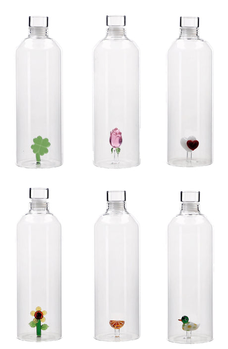 regalo italiano regalo italiano bottiglia decoro figure assortite 3d 1 lt vetro trasparente 1 pz ean 8057586199378