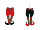 regalo italiano regalo italiano decorazione natale gambe elfo ass 22 x 7 cm h 53 cm rosso 1 pz ean 8057586094109