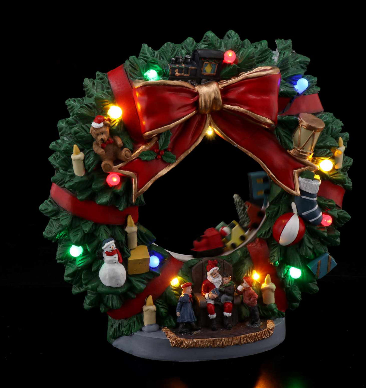 regalo italiano regalo italiano ghirlanda natale con 13 led 32 x 9 x 31 cm multicolor ean 8057586157057