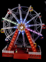 regalo italiano regalo italiano giostra natale con 100 led 57 x 25 cm h 64 cm rosso ean 8057586155251