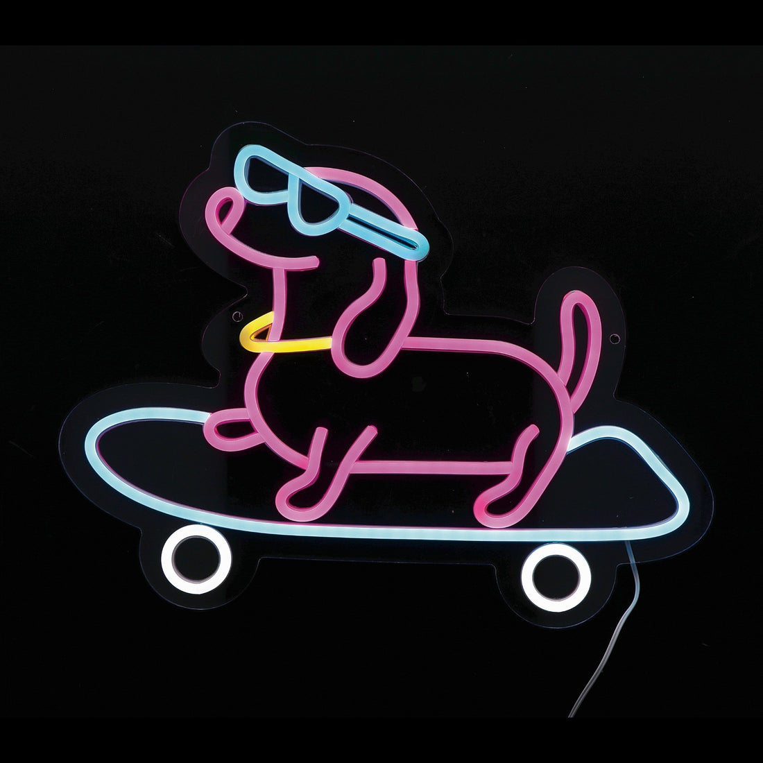 regalo italiano regalo italiano insegna neon led m skate 40 x 30 cm decorazione luminosa da parete ean 8057586212206