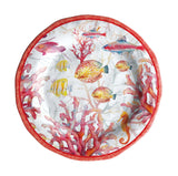 regalo italiano regalo italiano piatto piano melamina shell d 28 cm h 3 cm rosso 1 pz