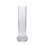 regalo italiano regalo italiano portacandela in vetro borosilicato d 11 cm h 32 cm trasparente ean 8057586201477