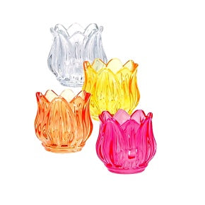 regalo italiano regalo italiano portacandela t light in vetro d 75 cm h 7 cm 4 colori assortiti ideale bomboniera 1 pz ean 8057586201163