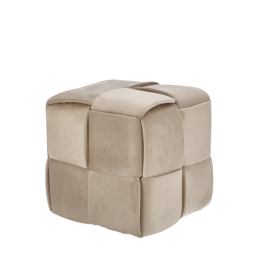regalo italiano regalo italiano pouf in velluto tortora 37 x 37 cm h 37 cm pouf contenitore design moderno arredo casa ean 8057586207752