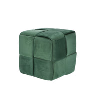 Ad Trend Pouf in Green Velvet 37 x 37 Cm H 37 Cm – Storage Pouf Modern Design Home Décor