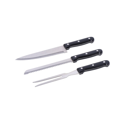 regalo italiano regalo italiano set 3 accessori barbecue 325 cm kit bbq utensili griglia in acciaio ean 8057586033931