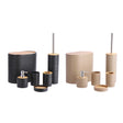 regalo italiano regalo italiano set bagno 6 pezzi plastica e bamboo ass accessori bagno moderni 1 pz ean 8057586207882