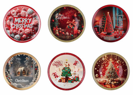 regalo italiano regalo italiano sottopiatto merry christmas natale tondo plastica d 33 cm ass multicolor 1 pz ean 8057586115118