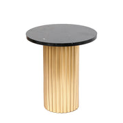 Ad Trend Small Table Iron and Black Ceramic D 36 Cm H 40 Cm – Modern Design Side Table Home Decor