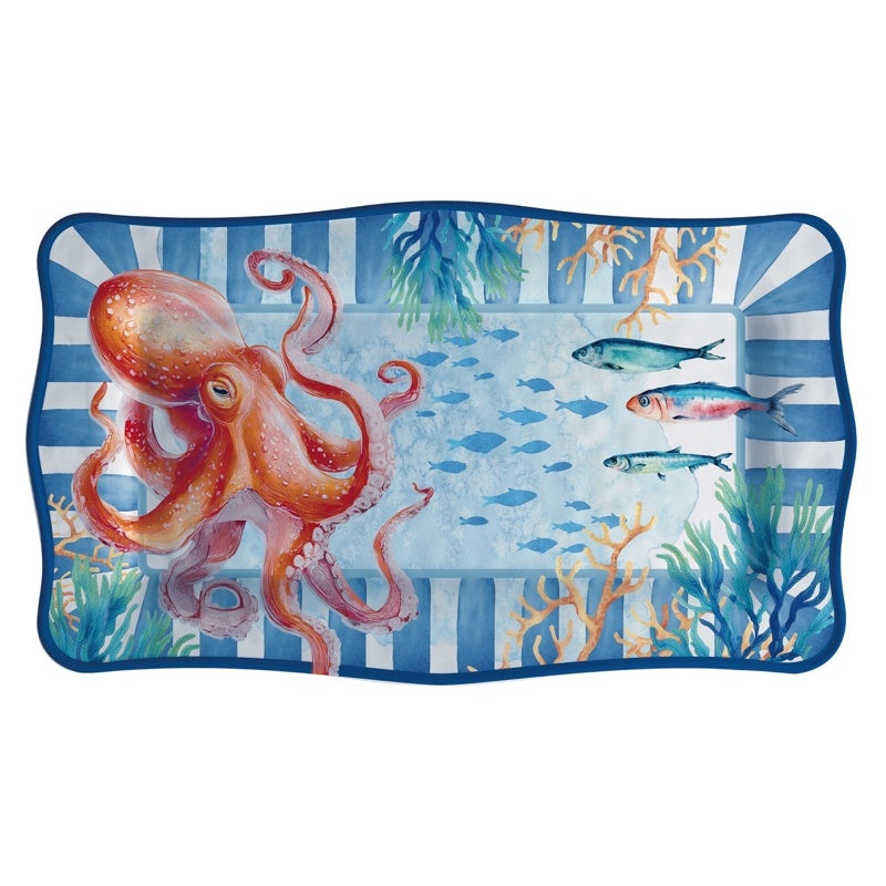 regalo italiano regalo italiano vassoio rettangolare deep in melamina 48 x 28 m cm h 2 cm ean 8057586196346