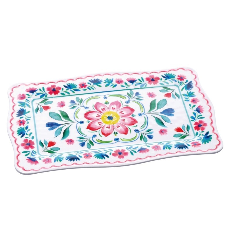 regalo italiano regalo italiano vassoio rettangolare glen in melamina 36 x 23 cm h 2 cm multicolor ean 8057586160828