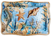 Ad Trend Rectangular Melamine Tray Alyssa 30 x 12 cm H 2 cm Blue 1 Pc