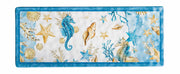 Ad Trend Rectangular Melamine Tray Shell 27 x 11 x 2 Cm Blue 1 Pc