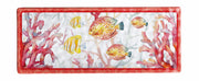 Ad Trend Rectangular Melamine Tray Shell 27 x 11 x 2 Cm Red 1 Pc