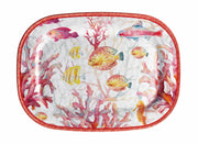 Ad Trend Rectangular Melamine Tray Shell 43 x 332 x 2 Cm Red 1 Pc