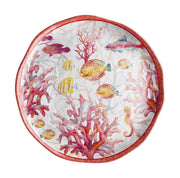 Ad Trend Round Melamine Tray Shell D 40 Cm H 2 Cm Red 1 Pcs