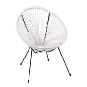 Ad Trend White Outdoor Chair Woven 68×62 H 82 cm