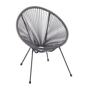 Ad Trend Grey Outdoor Chair Woven 68×62 H 82 cm