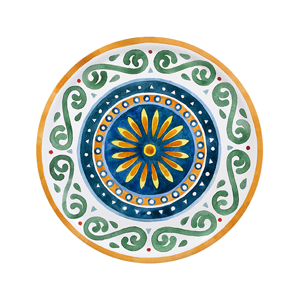saturnia saturnia collezione capri piatto pizza d 31 cm h 17 cm porcellana napoli decorata ean 8003342035770