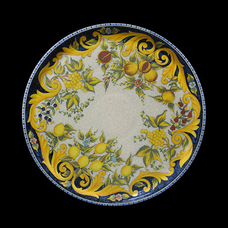 saturnia saturnia collezione tuscany piatto pizza d 33 cm h 18 cm porcellana napoli decorata ean 8003342032410