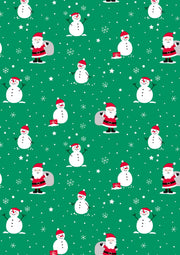 Saul Sadoch Christmas Gift Paper Ecocarta H 0.70 Mt L 25 Mt Green