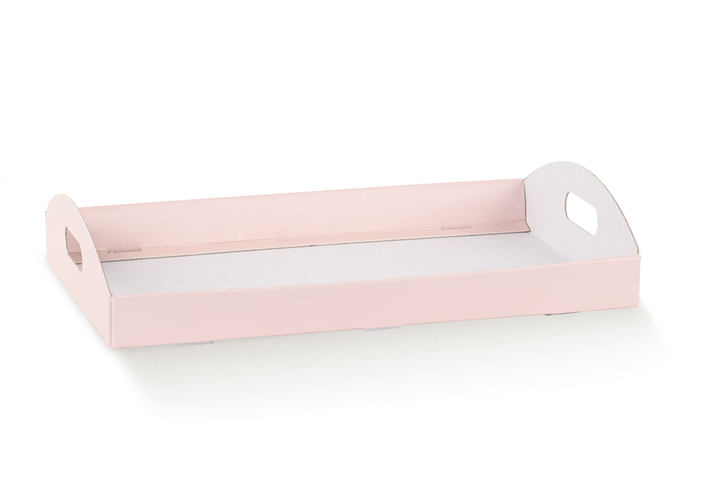 Cesto Scotton fibra rosa 43,5×29×4,5cm CONF 10 PZ. Base ideale per confettata, bomboniere e composizioni floreali da cerimonia. ean 8007402328062