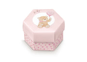 Scotton Little Bear Hexagon Box 80 x 55 Mm Pink 10 Pcs