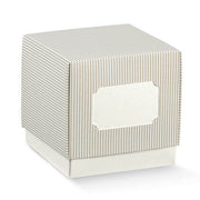 Scotton Box Fleur Millerighe Dove Grey 90 x 90 x 90 Mm 10 Pcs