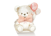 Scotton Confetti Box 60 x 45 x 110 Mm Baby Pink Teddy Bear Balloons 10 Pcs 