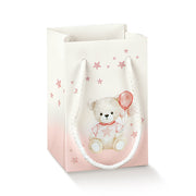 Scotton Shopper Paper Baby Bear 90 x 90 x 140 Mm Pink 10 Pcs