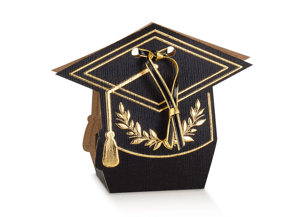 scotton scotton tocco scatola portaconfetti 70 x 40 x 85 mm alloro dorato 10 pz nero ean 8007402707331