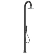 SINED Luna Alu d Black Led Aluminum Shower Double Water Connection Shower Head Iswitch Led Black